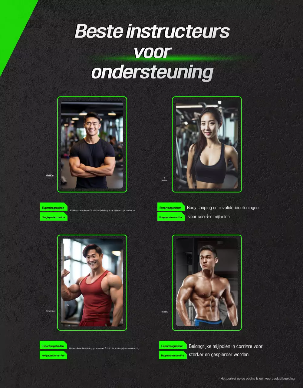 Zwarte moderne fitnessadvertentie