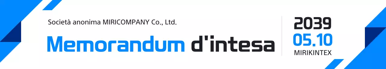 Contratto moderno blu