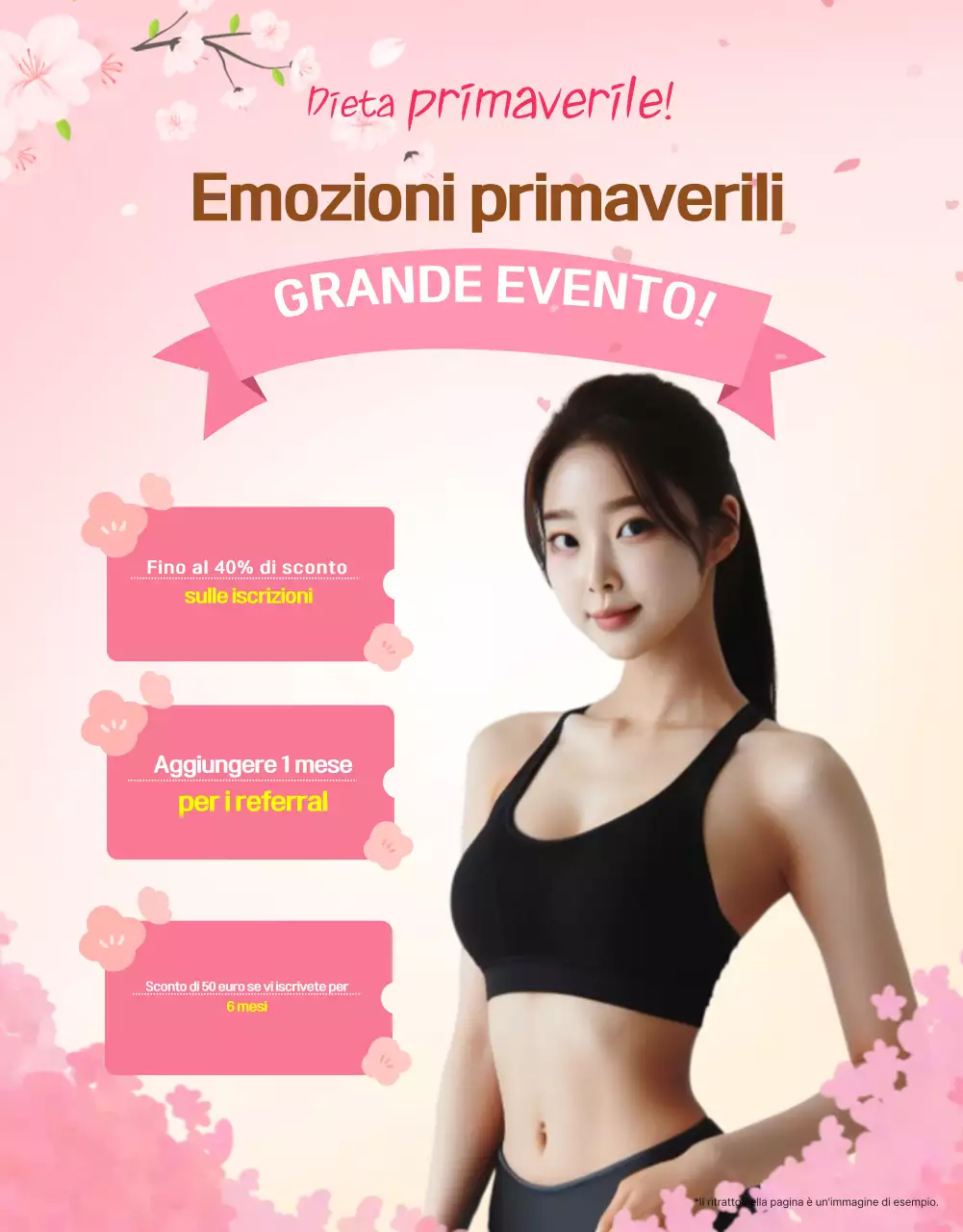 Annuncio di fitness moderno nero