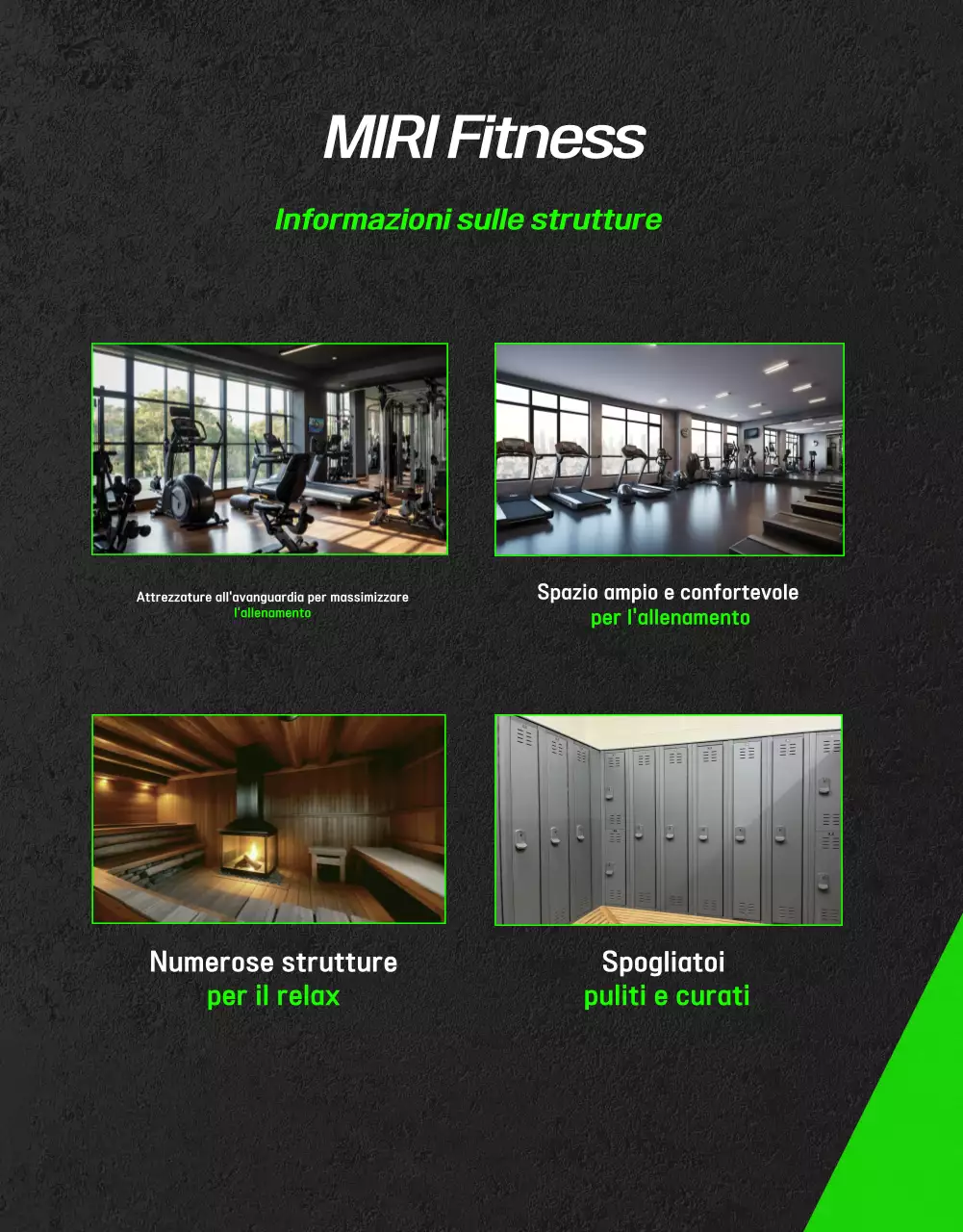 Annuncio di fitness moderno nero