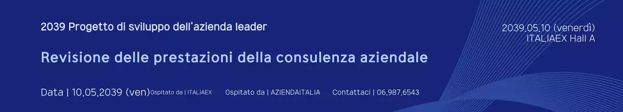 Guida al rapporto aziendale Navy Blue Clean