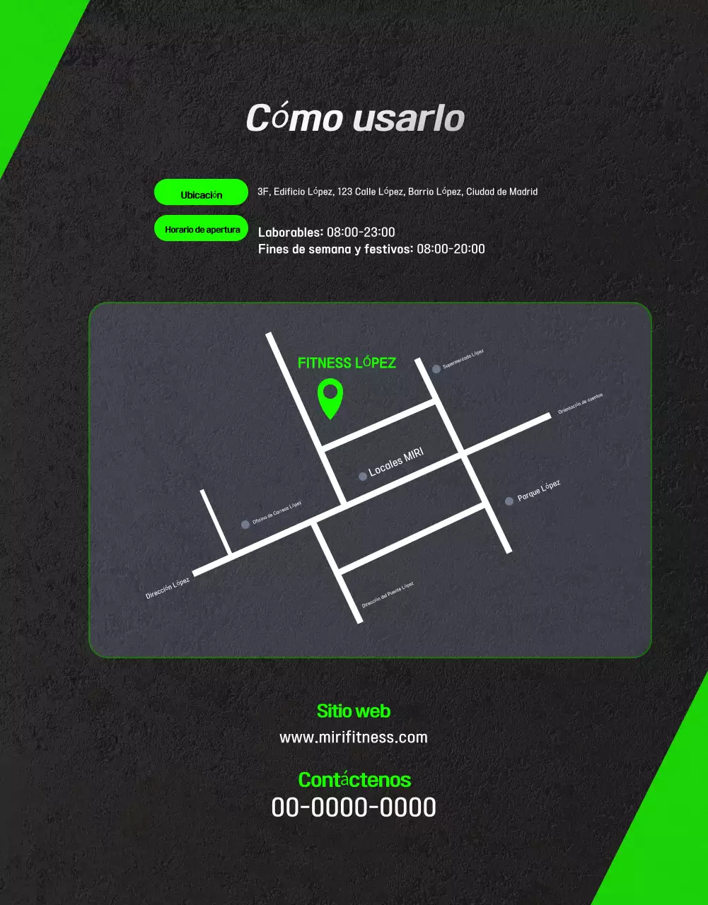 Black Modern Fitness Ad