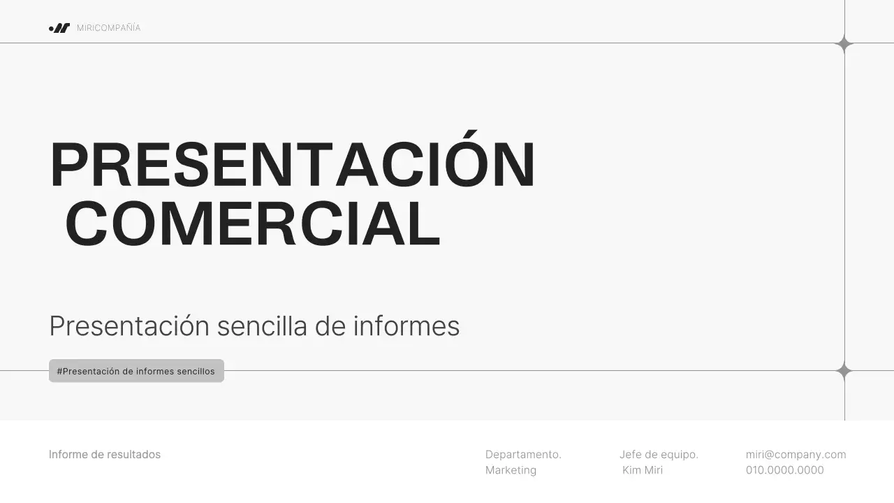 Informes empresariales minimalistas en blanco