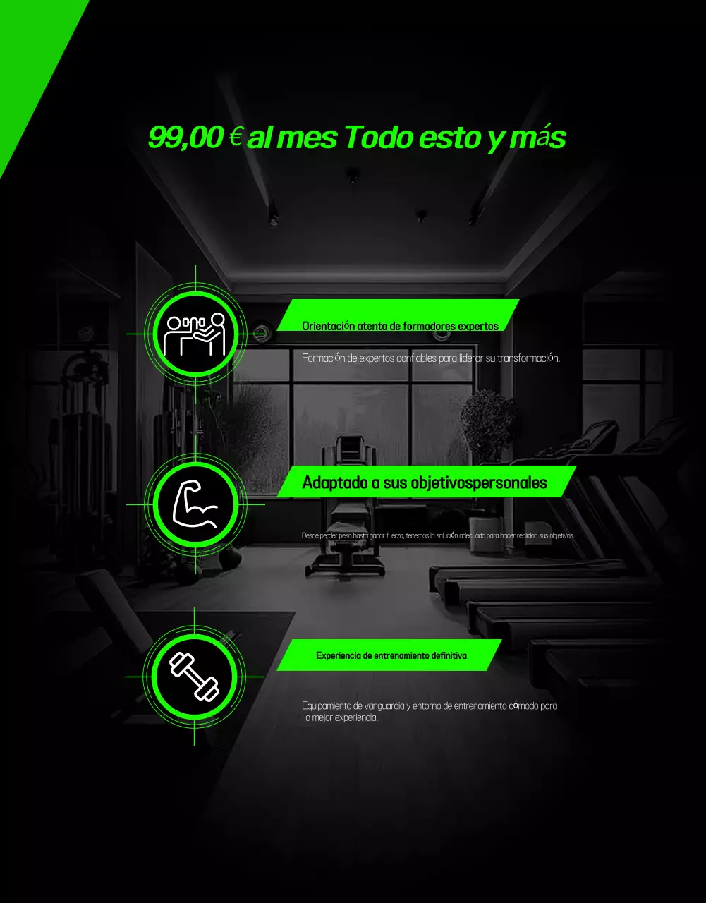 Black Modern Fitness Ad