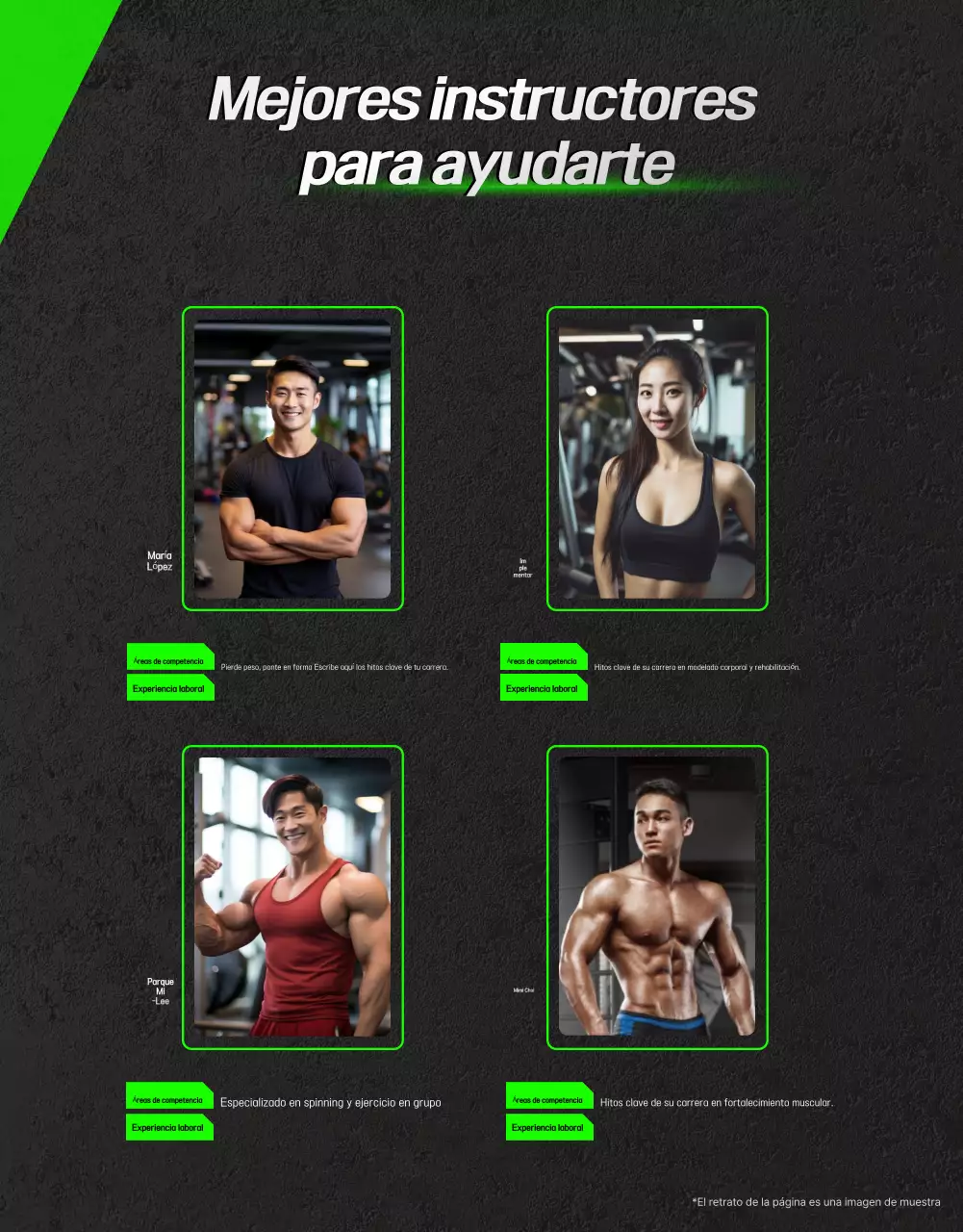 Black Modern Fitness Ad