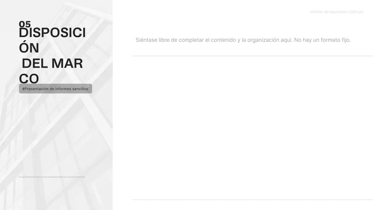 Informes empresariales minimalistas en blanco