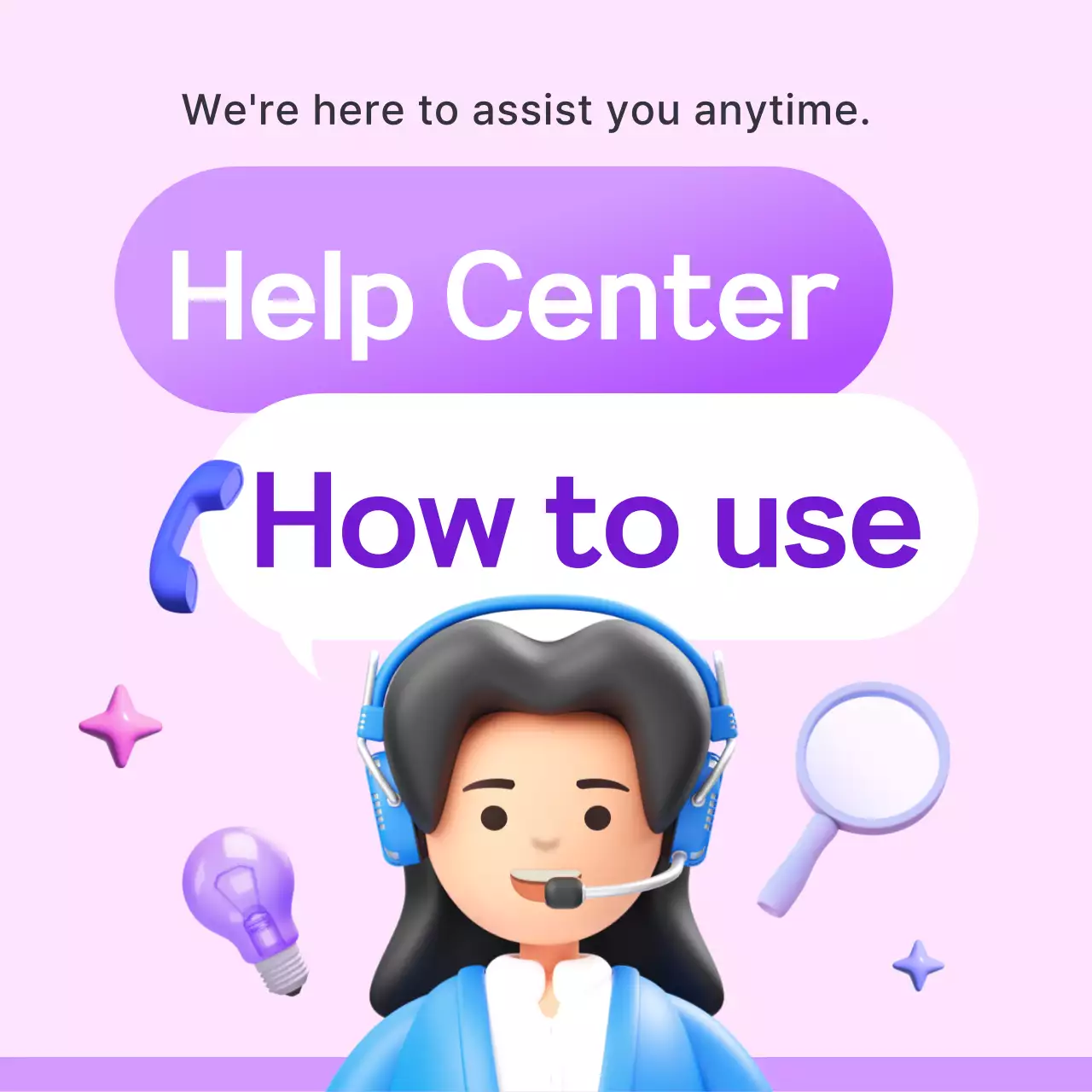 Centro de Ajuda Mauve Simple