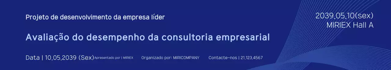 Guia para o relatório empresarial Navy Blue Clean