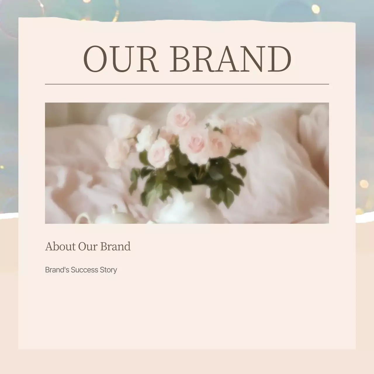 Promote your social media brand marketing with pink elegance