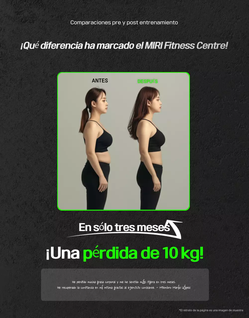 Black Modern Fitness Ad