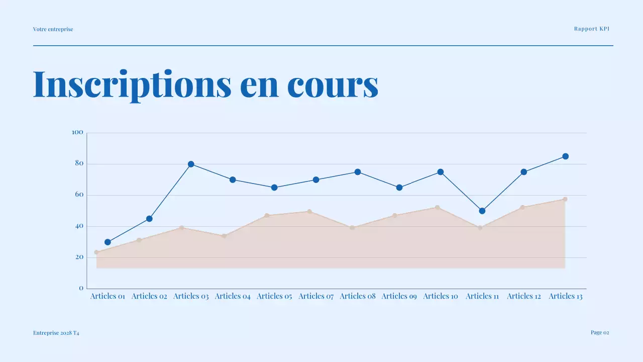 rapport de marketing blue modern