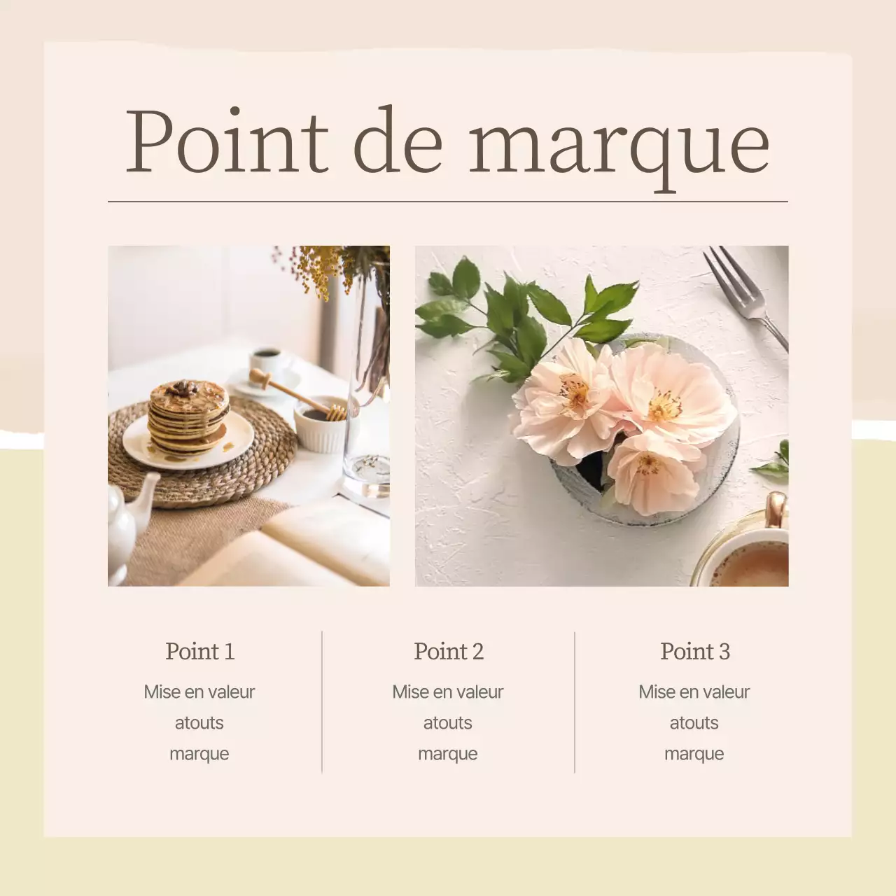 Élégant marketing de marque dans les médias sociaux en rose