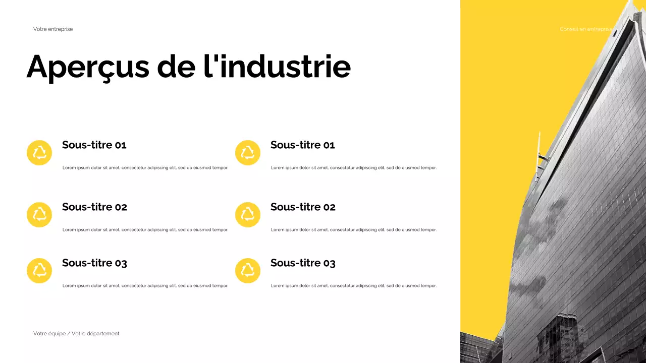 Black Yellow Modern Business Consulting Presentation (en anglais)
