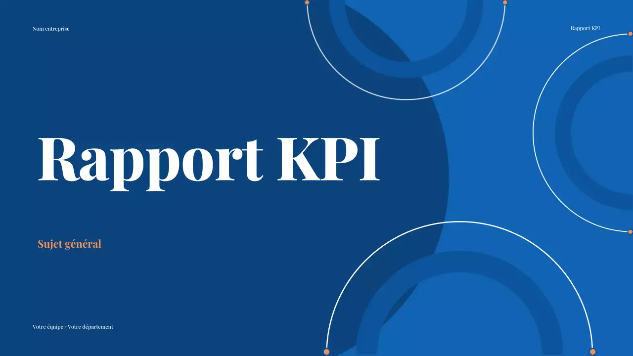 rapport de marketing blue modern