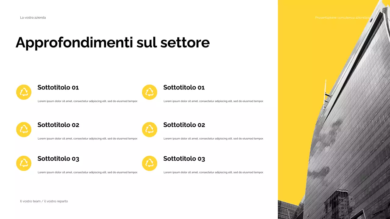 Nero Giallo Moderno Consulenza aziendale Presentazione