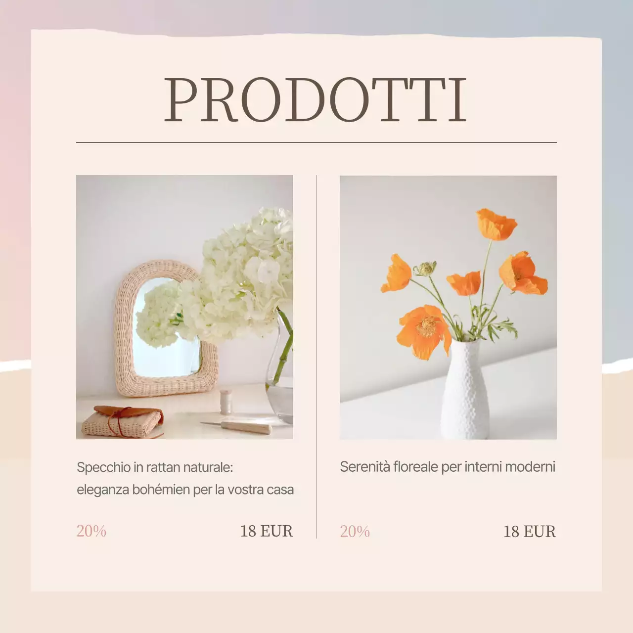 Elegante social media brand marketing in rosa