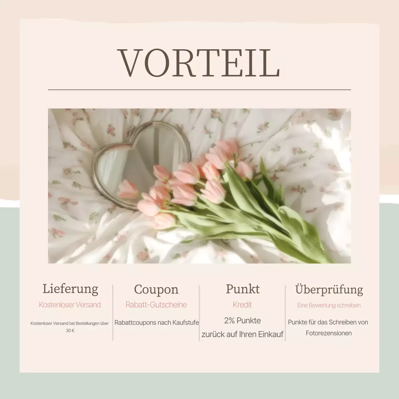 Elegantes Markenmarketing in den sozialen Medien in Rosa