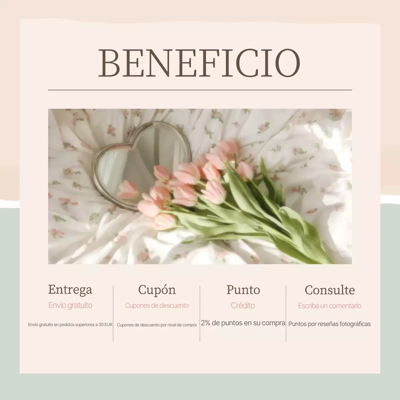 Elegante marketing de marca en redes sociales en rosa