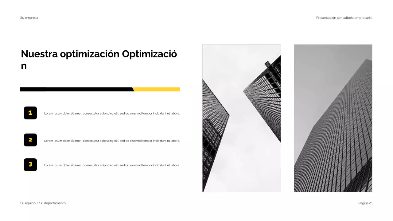 Black Yellow Presentación moderna de consultoría empresarial