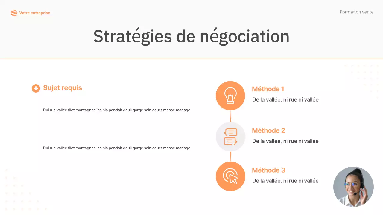 manuel de formation à la vente orange simple