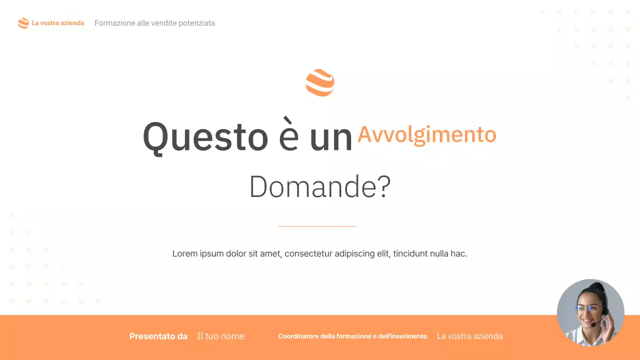 manuale di formazione alla vendita semplice arancione