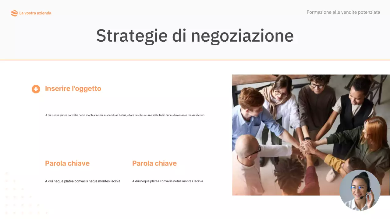 manuale di formazione alla vendita semplice arancione