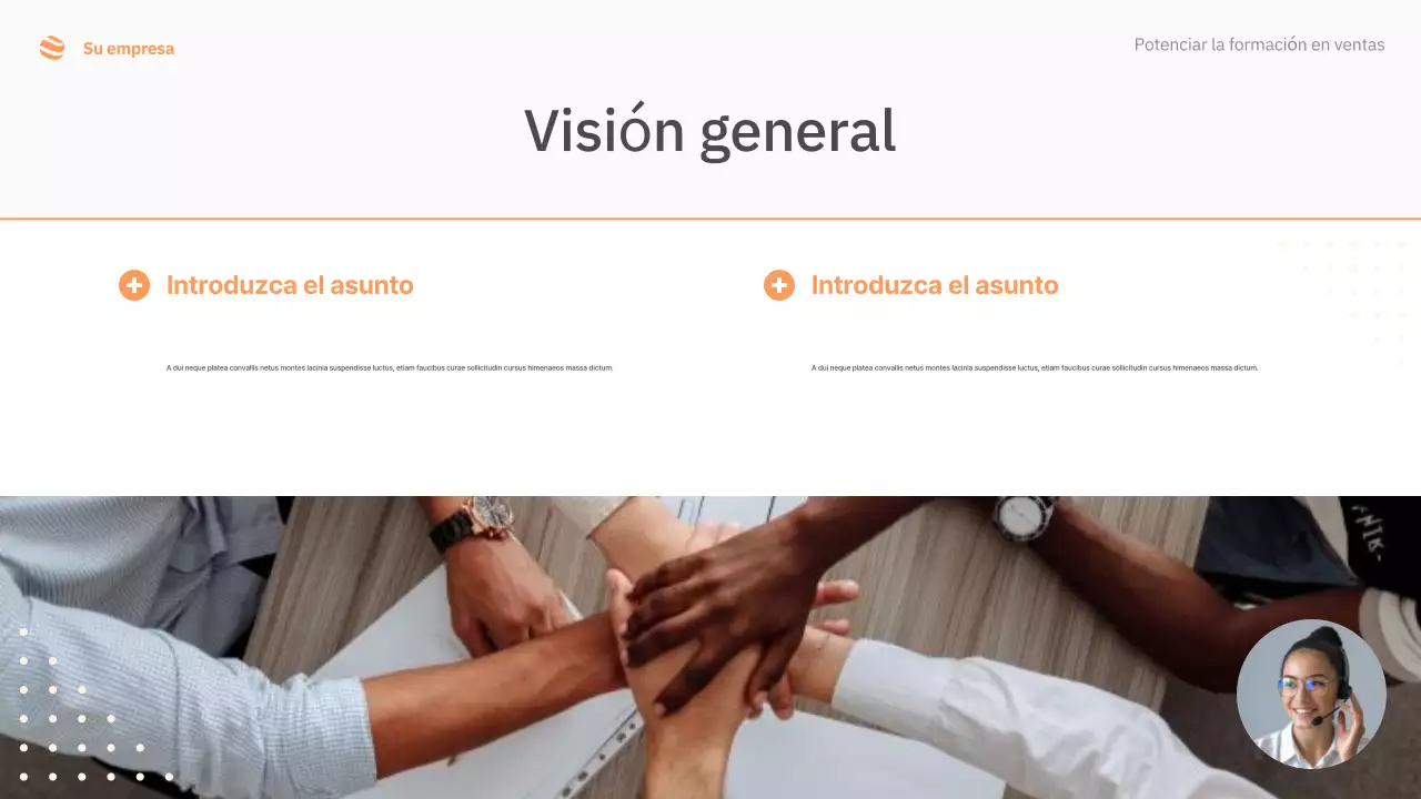 manual de formación en ventas orange simple