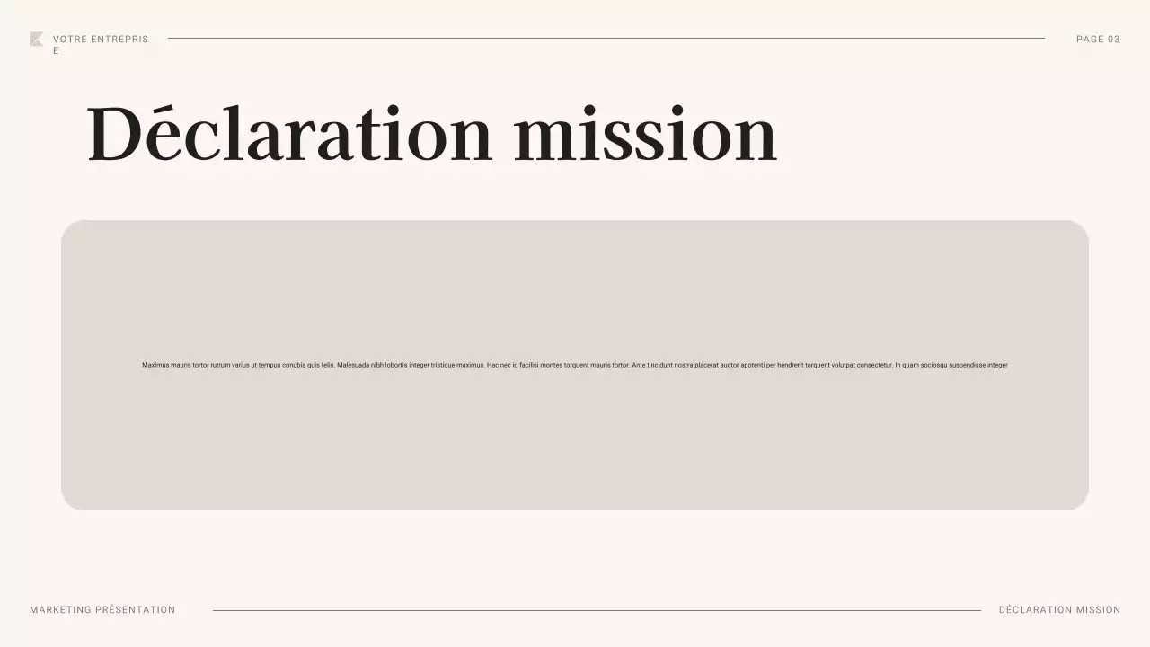 document de plan de marketing professionnel noir