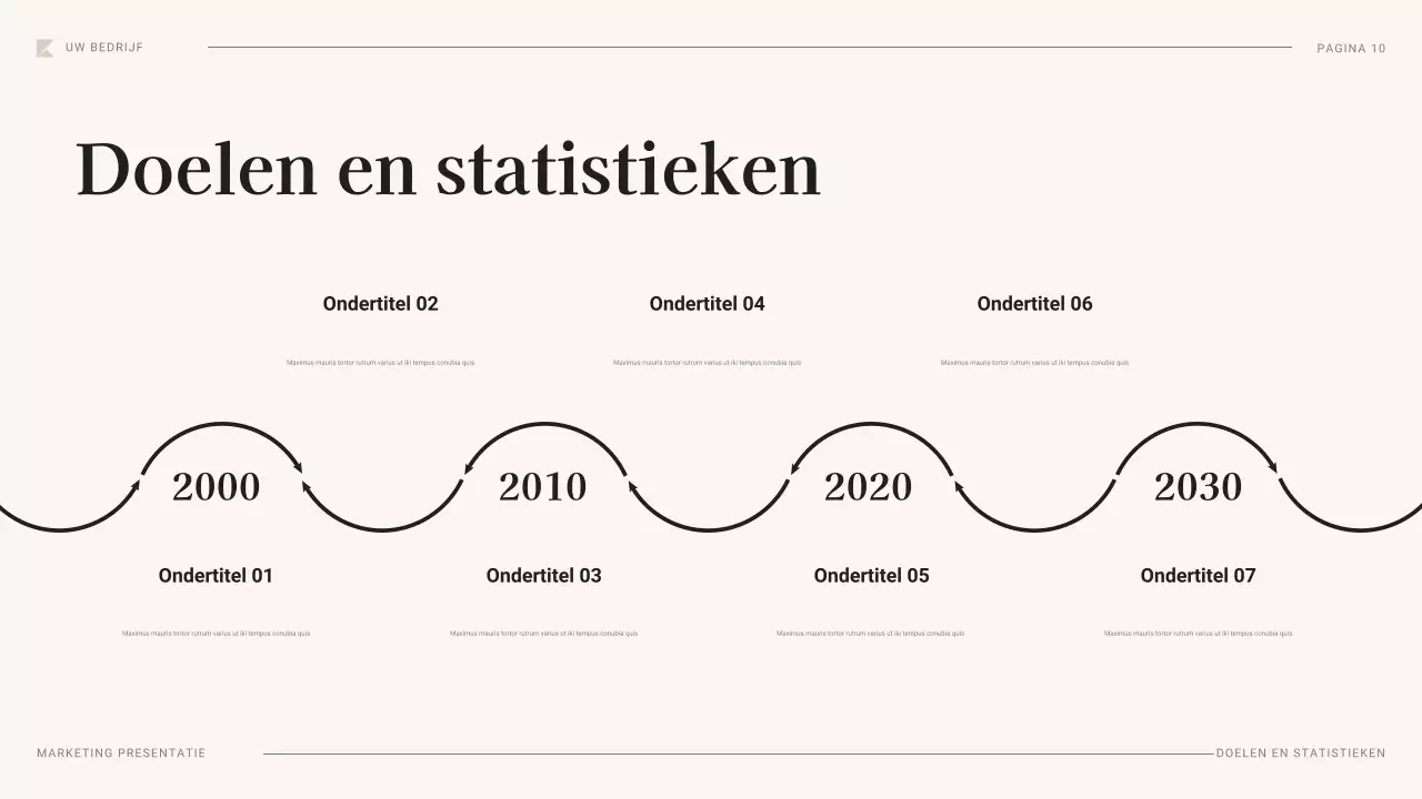 zwart professioneel marketingplan document