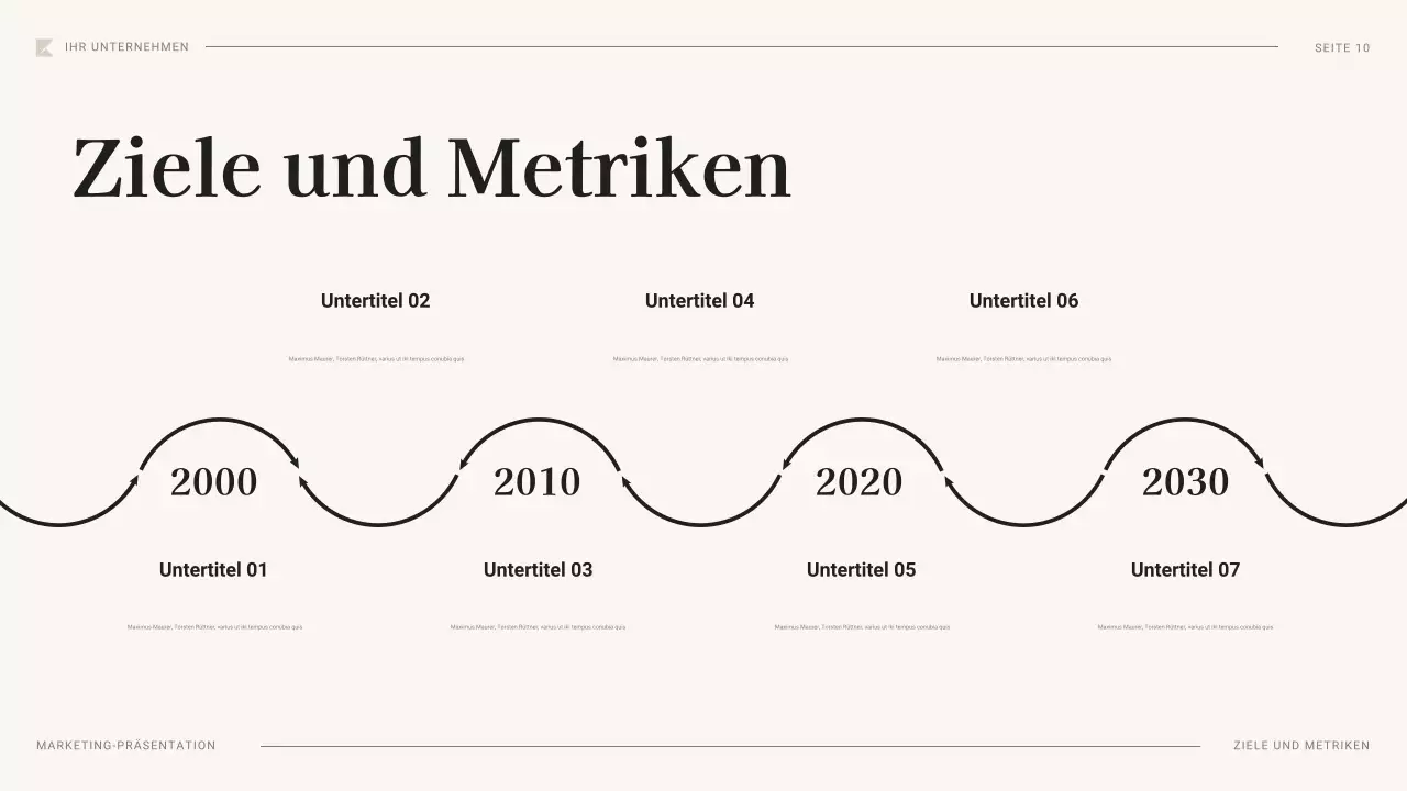 schwarzes professionelles Marketingplan-Dokument