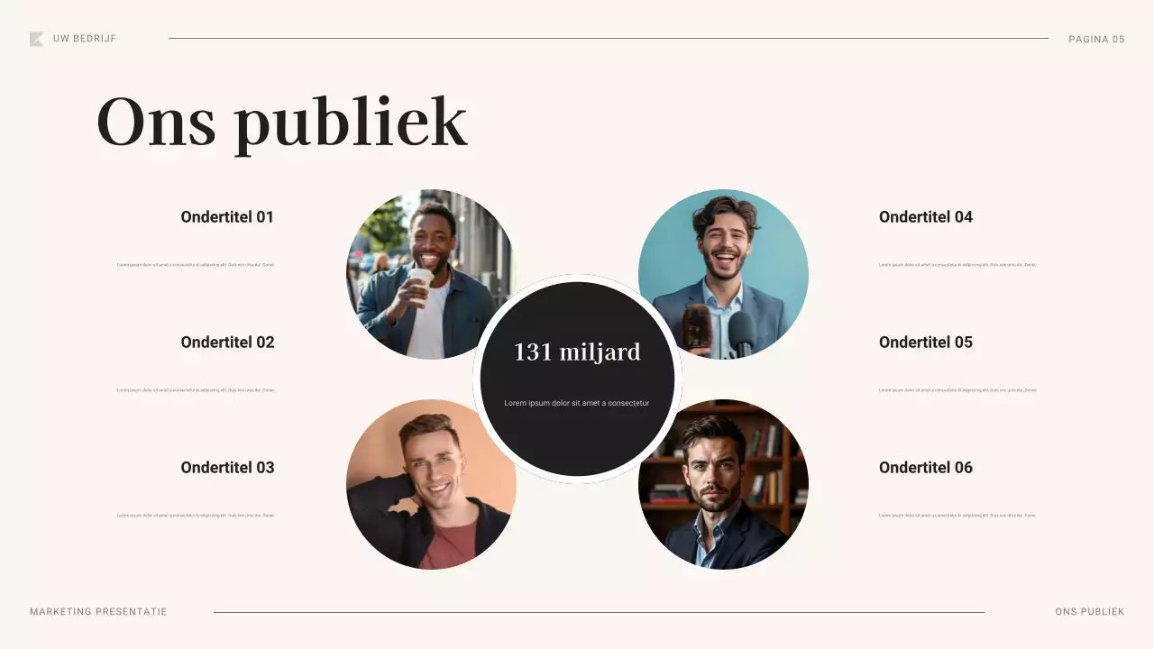 zwart professioneel marketingplan document