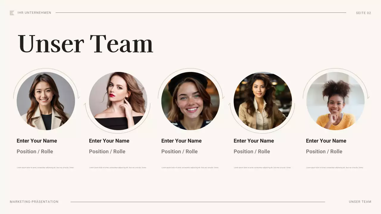 schwarzes professionelles Marketingplan-Dokument