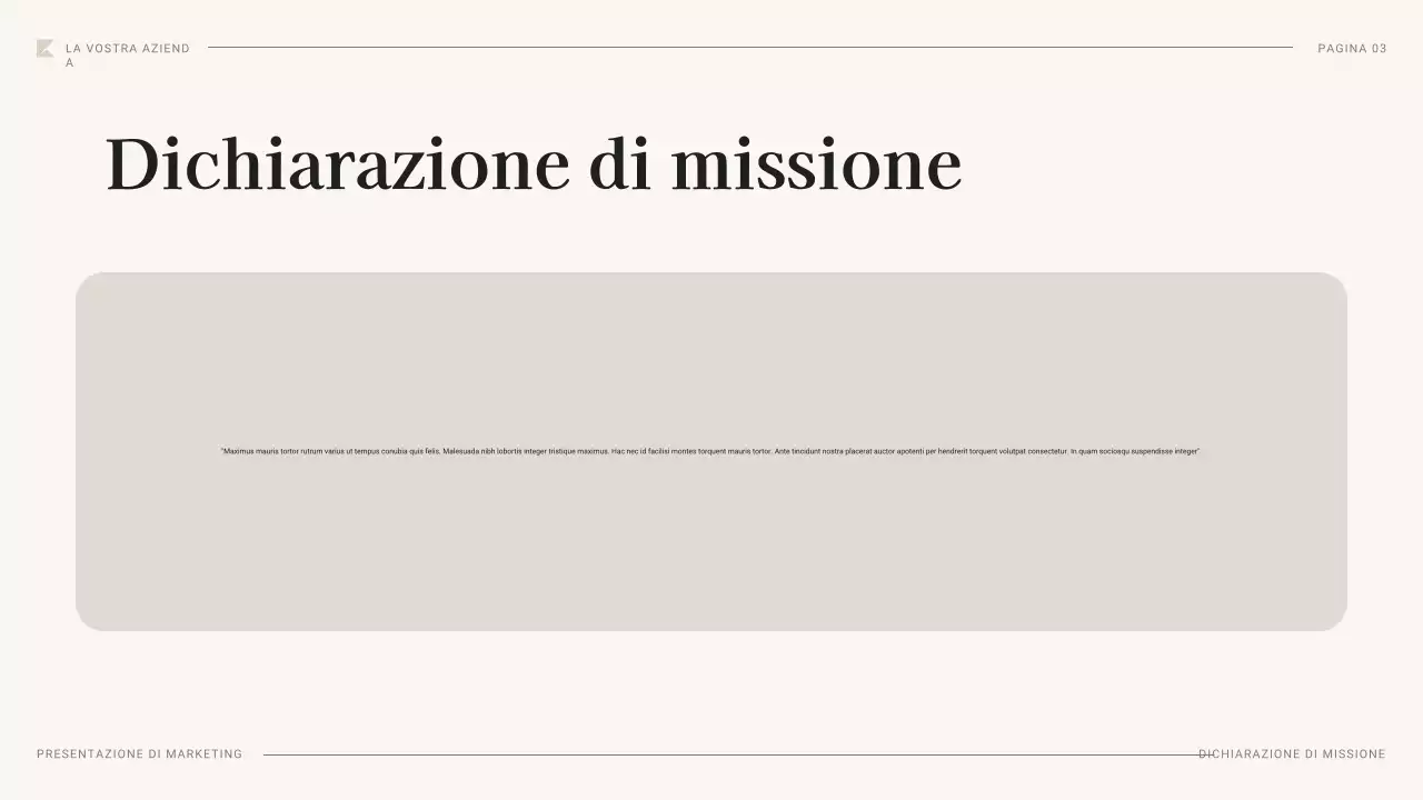 documento di piano di marketing professionale nero