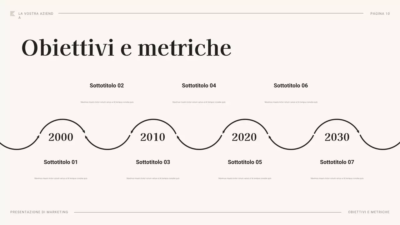 documento di piano di marketing professionale nero