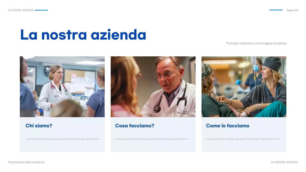 documento di presentazione IT geometrico blu