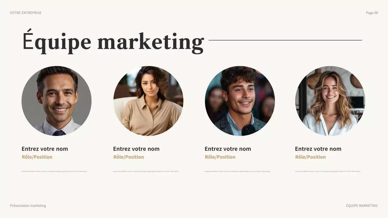brown modern marketing presentation