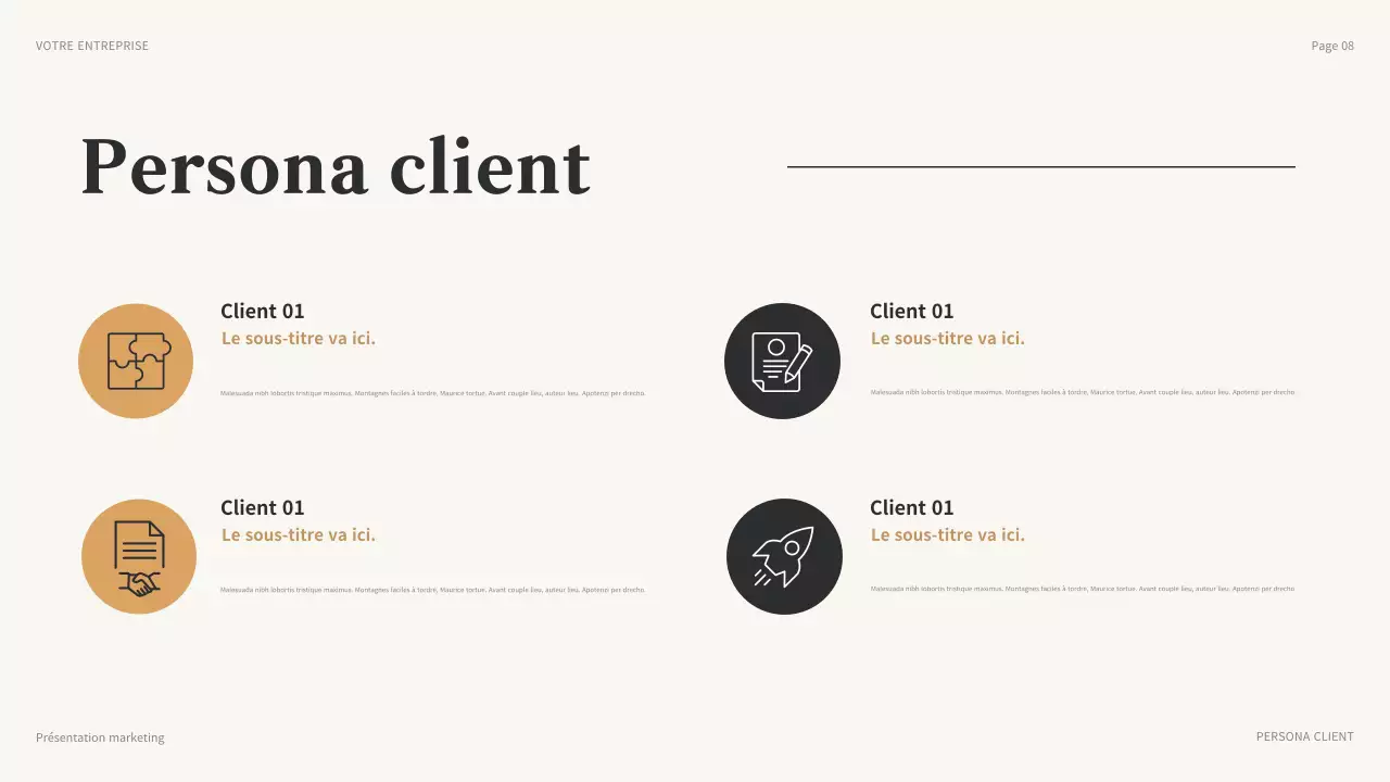 brown modern marketing presentation