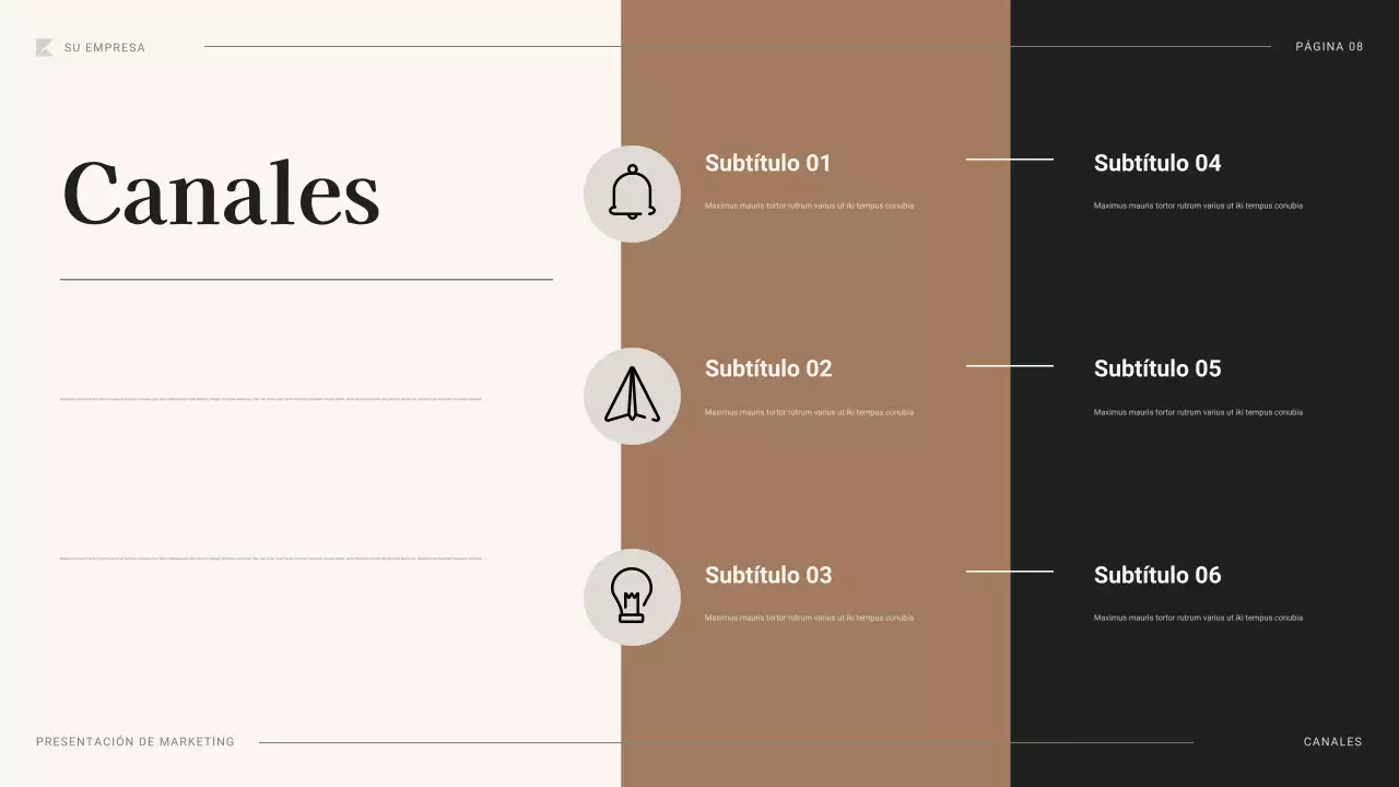 plan de marketing profesional negro