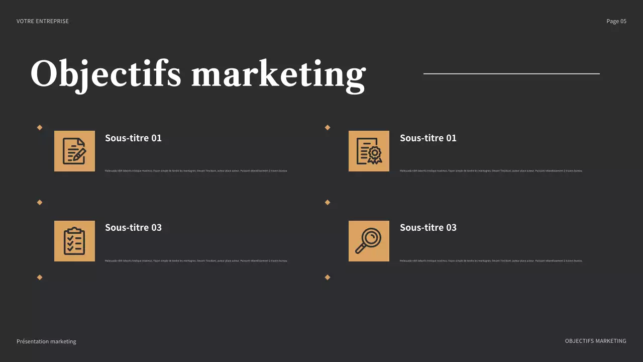 brown modern marketing presentation