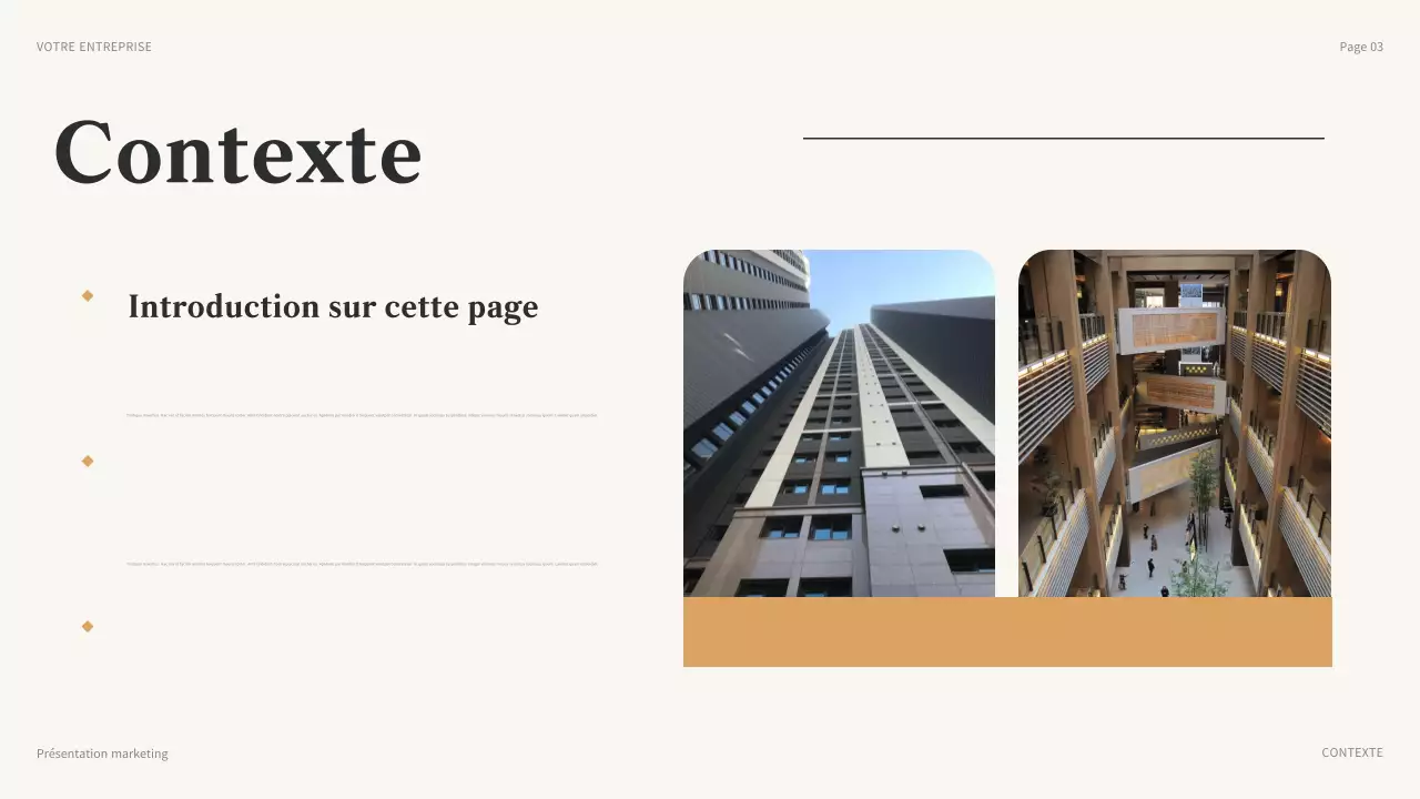 brown modern marketing presentation