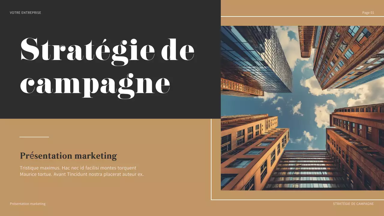 brown modern marketing presentation