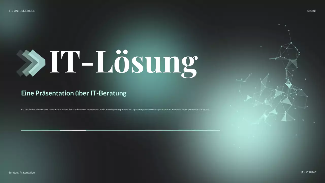 teal moderne IT-Präsentation
