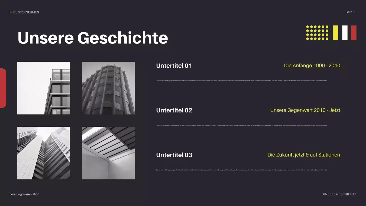 gelbe moderne IT-Präsentation