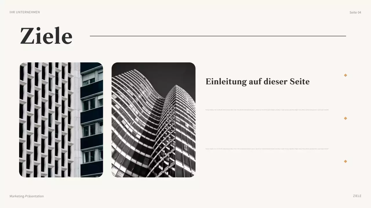 braun modernes Marketing Präsentation