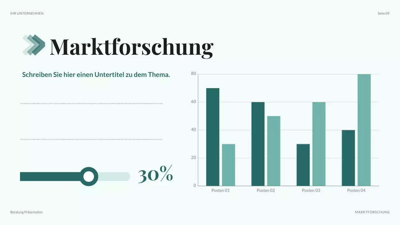 teal moderne IT-Präsentation