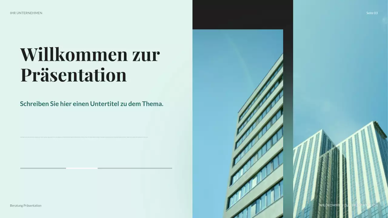 teal moderne IT-Präsentation