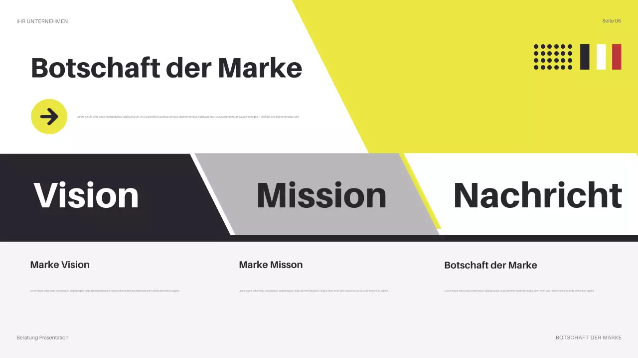 gelbe moderne IT-Präsentation