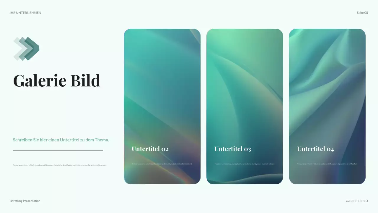 teal moderne IT-Präsentation