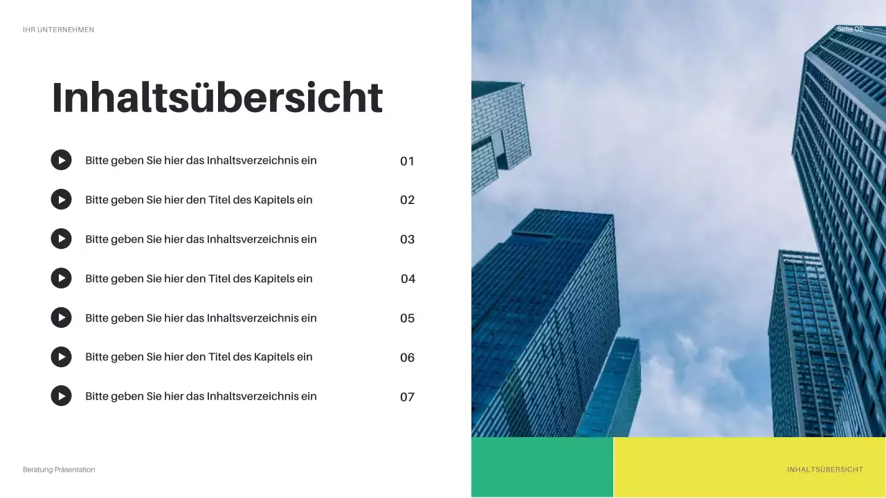 gelbe moderne IT-Präsentation