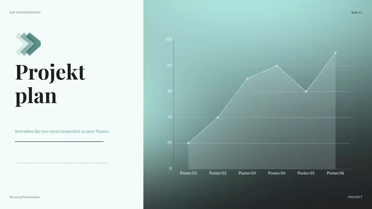 teal moderne IT-Präsentation